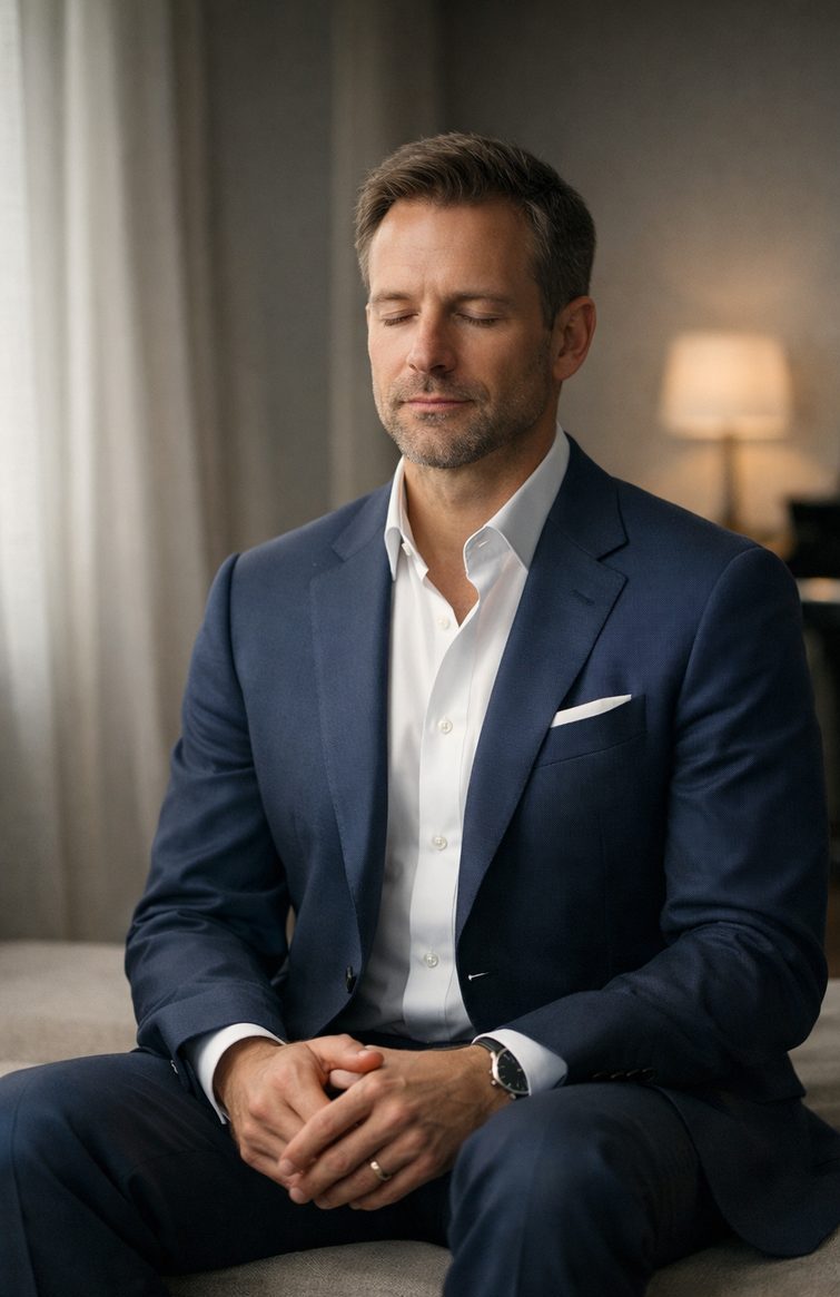 Professional experiencing clinical hypnotherapy session